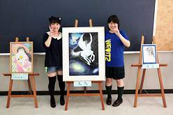 校内展示の様子