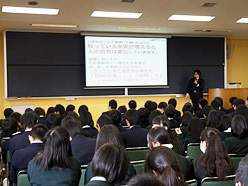 進学指導講話の様子