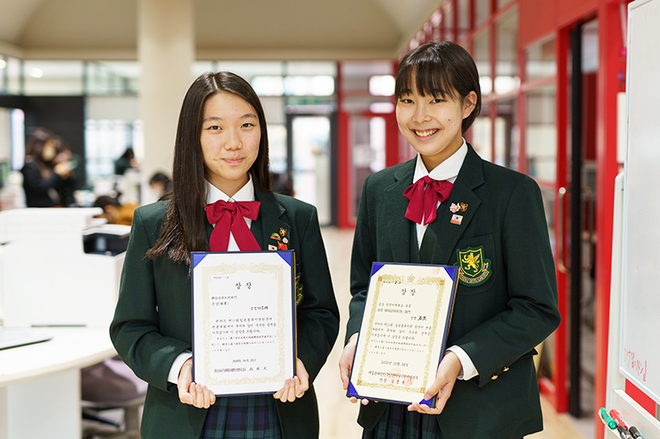 外国語コース2名が日本東北地域韓国語弁論大会で入賞 仙台育英学園